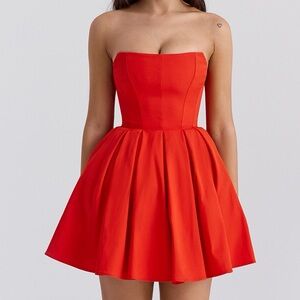 House of CB Strapless Scarlet Dress